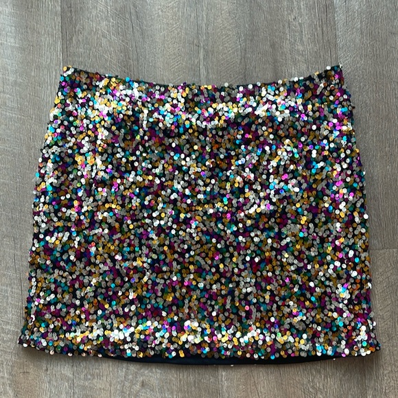 SHEIN Privé Plus Colorful Sequin Skirt - Picture 3 of 7